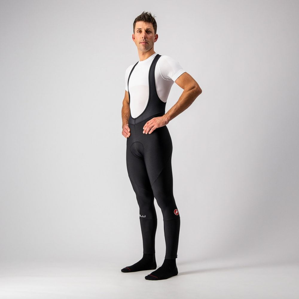 Castelli Entrata Bibtight lange fietsbroek zwart heren