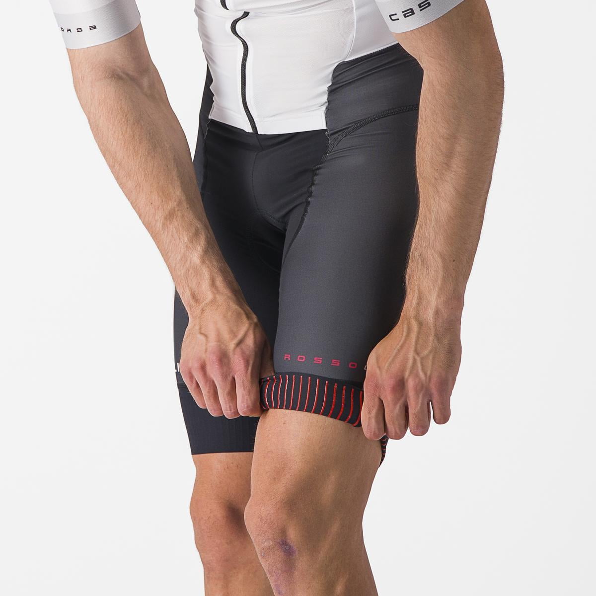 Castelli Free Sanremo SS Trisuit korte mouw wit/zwart