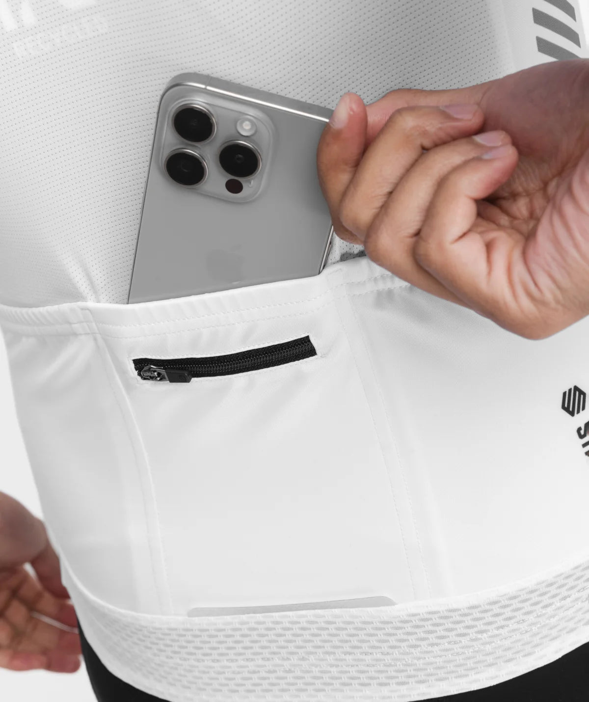 Siroko M2 State Road heren fietsshirt lange mouwen wit