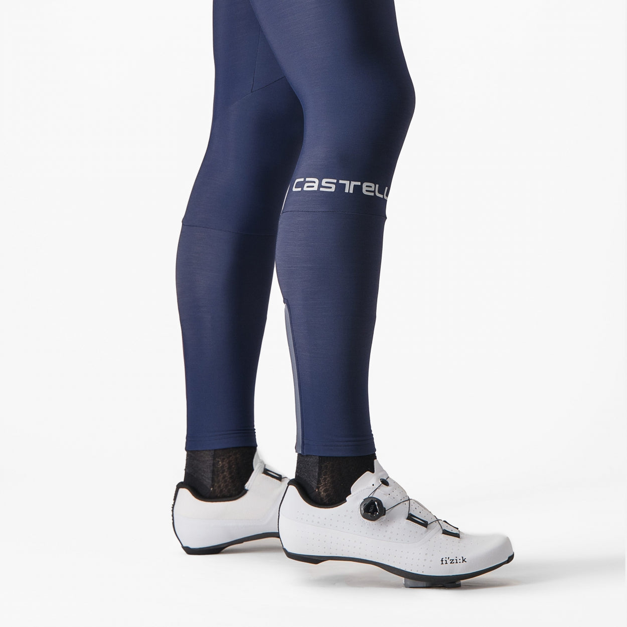 Castelli Entrata Bibtight lange fietsbroek blauw heren