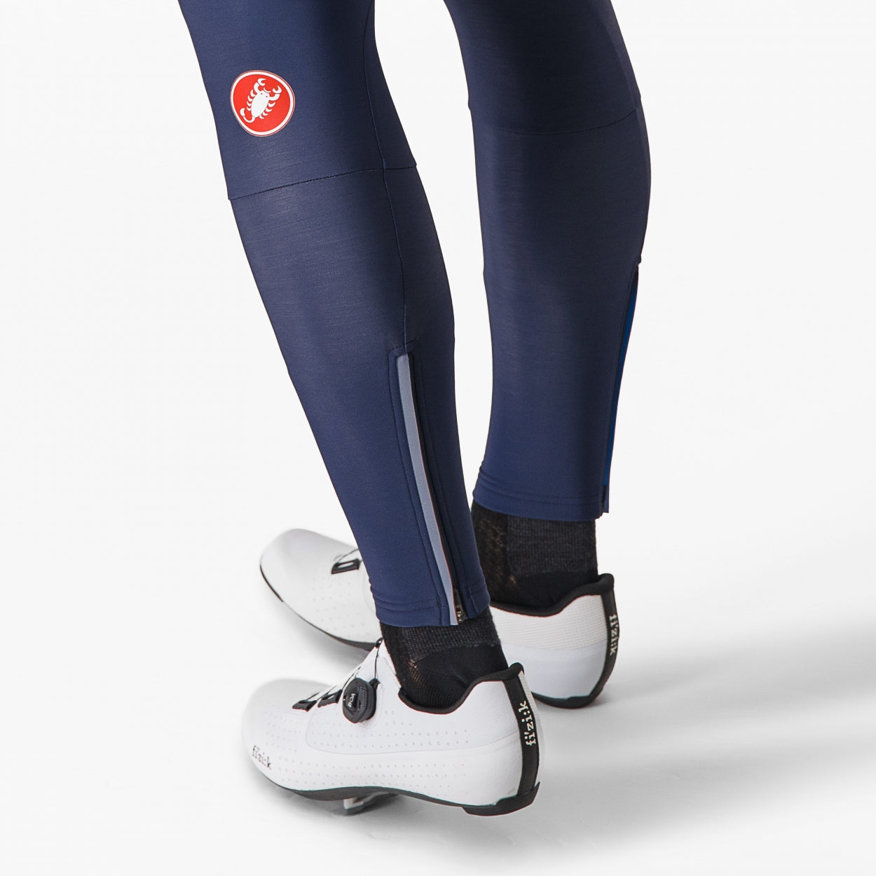 Castelli Entrata Bibtight lange fietsbroek blauw heren