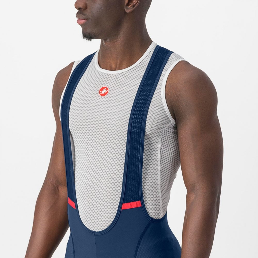 Castelli Competizione Bibshort heren fietsbroek blauw