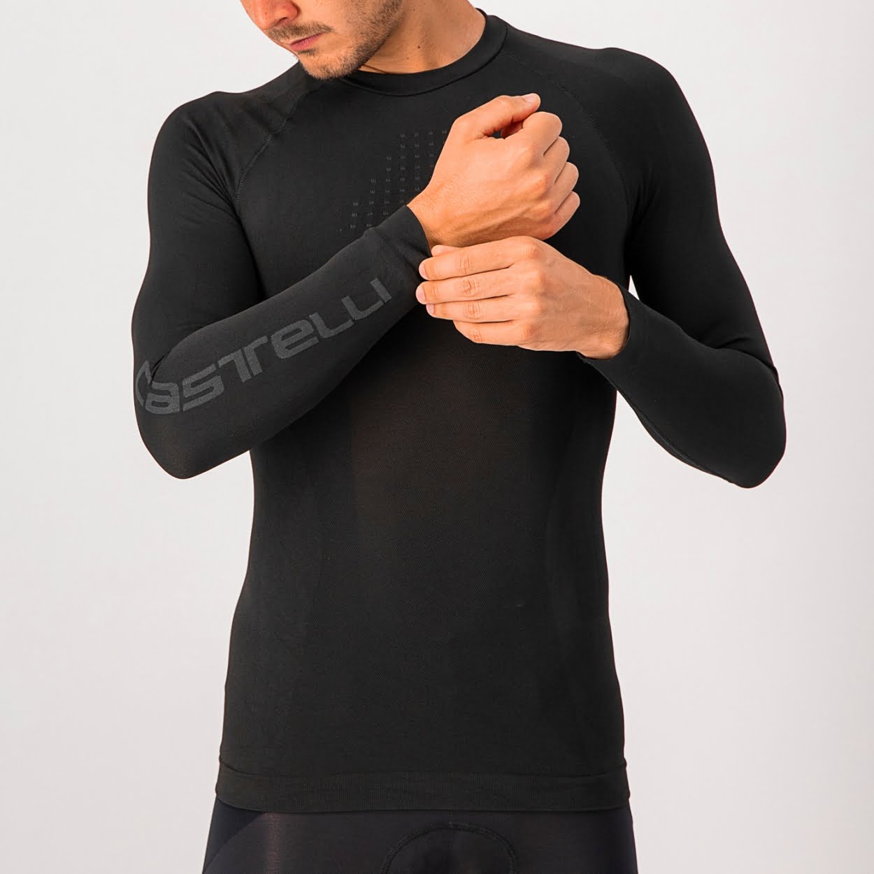 Castelli Core Seamless Base Layer LS ondershirt heren lange mouwen zwart