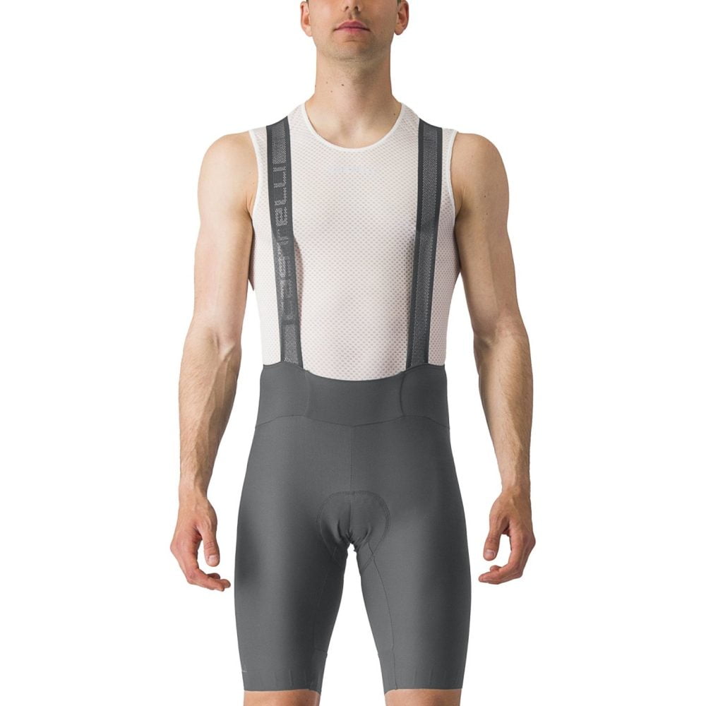 Castelli Espresso Bibshort heren fietsbroek Gunmetal Grey