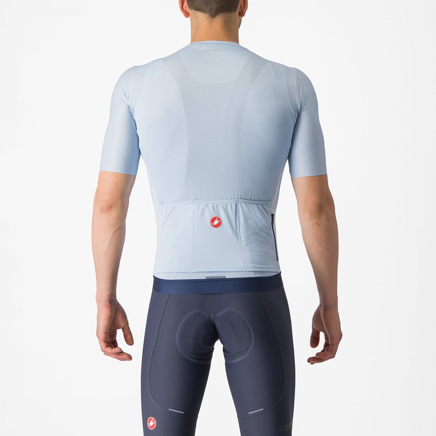 Castelli Espresso Jersey heren fietsshirt lichtblauw