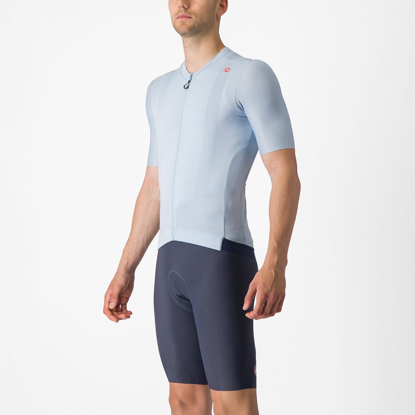 Castelli Espresso Jersey heren fietsshirt lichtblauw