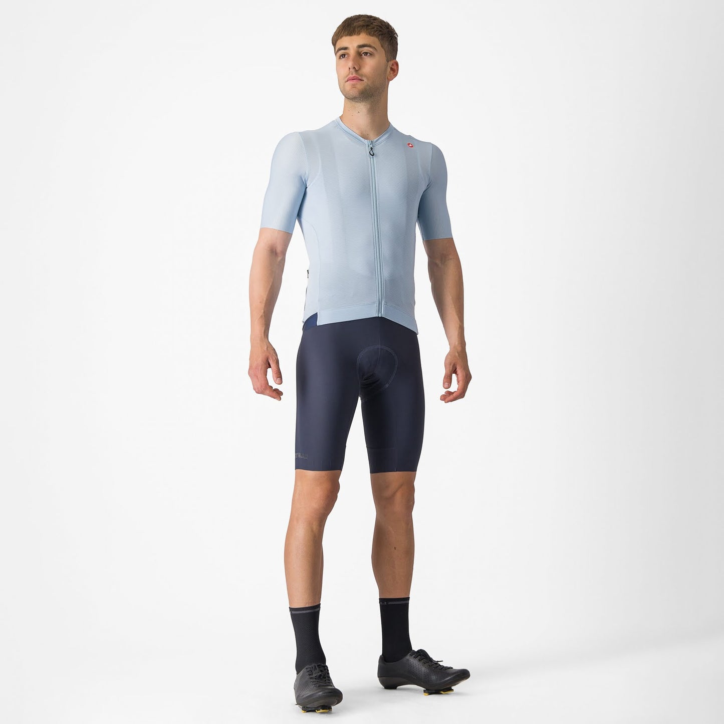 Castelli Espresso Jersey heren fietsshirt lichtblauw