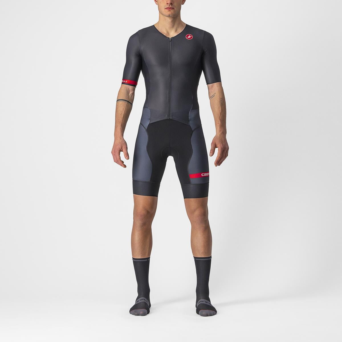 Castelli Free Sanremo SS Trisuit korte mouw zwart