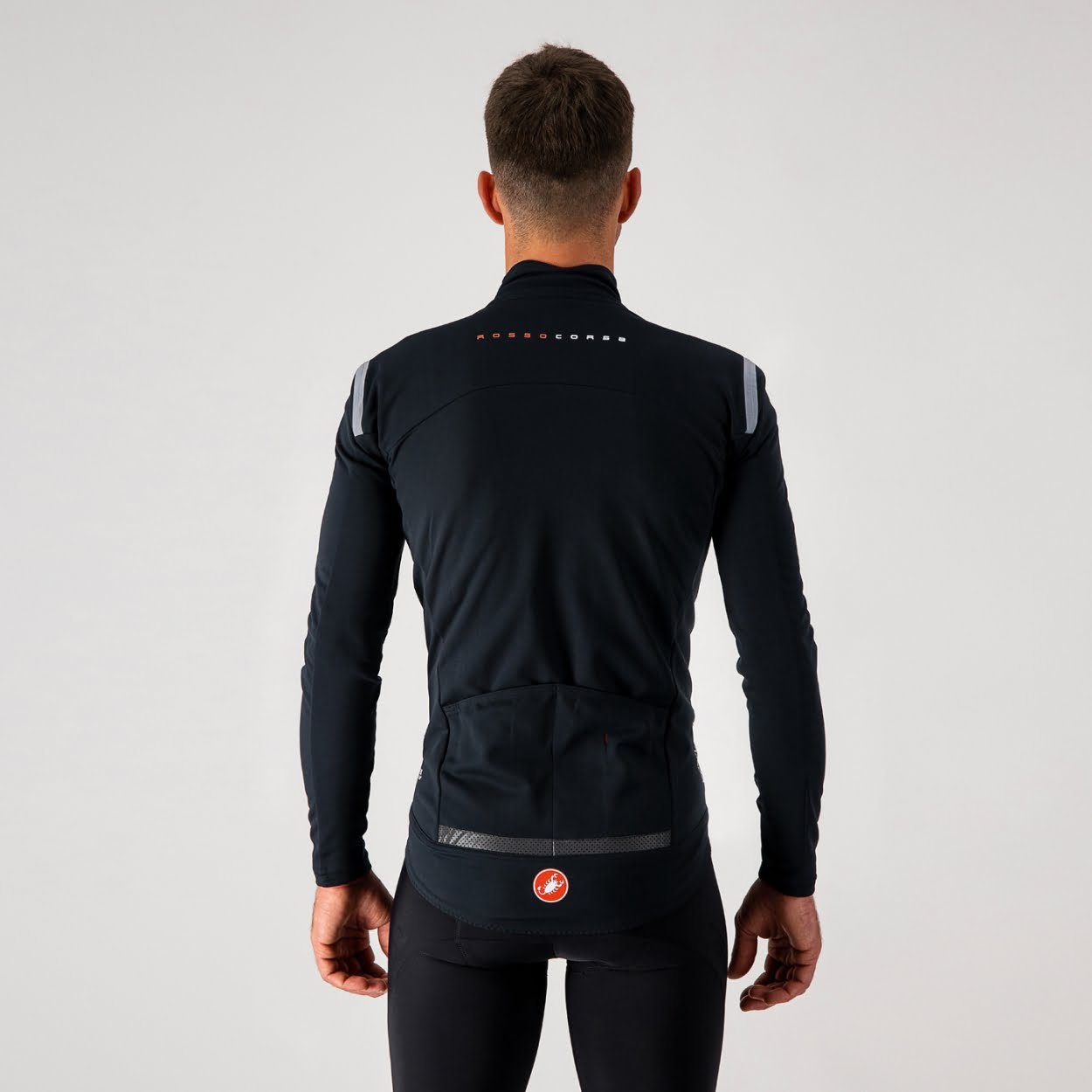 Castelli Perfetto RoS lonsleeve heren fietsjas lange mouwen zwart