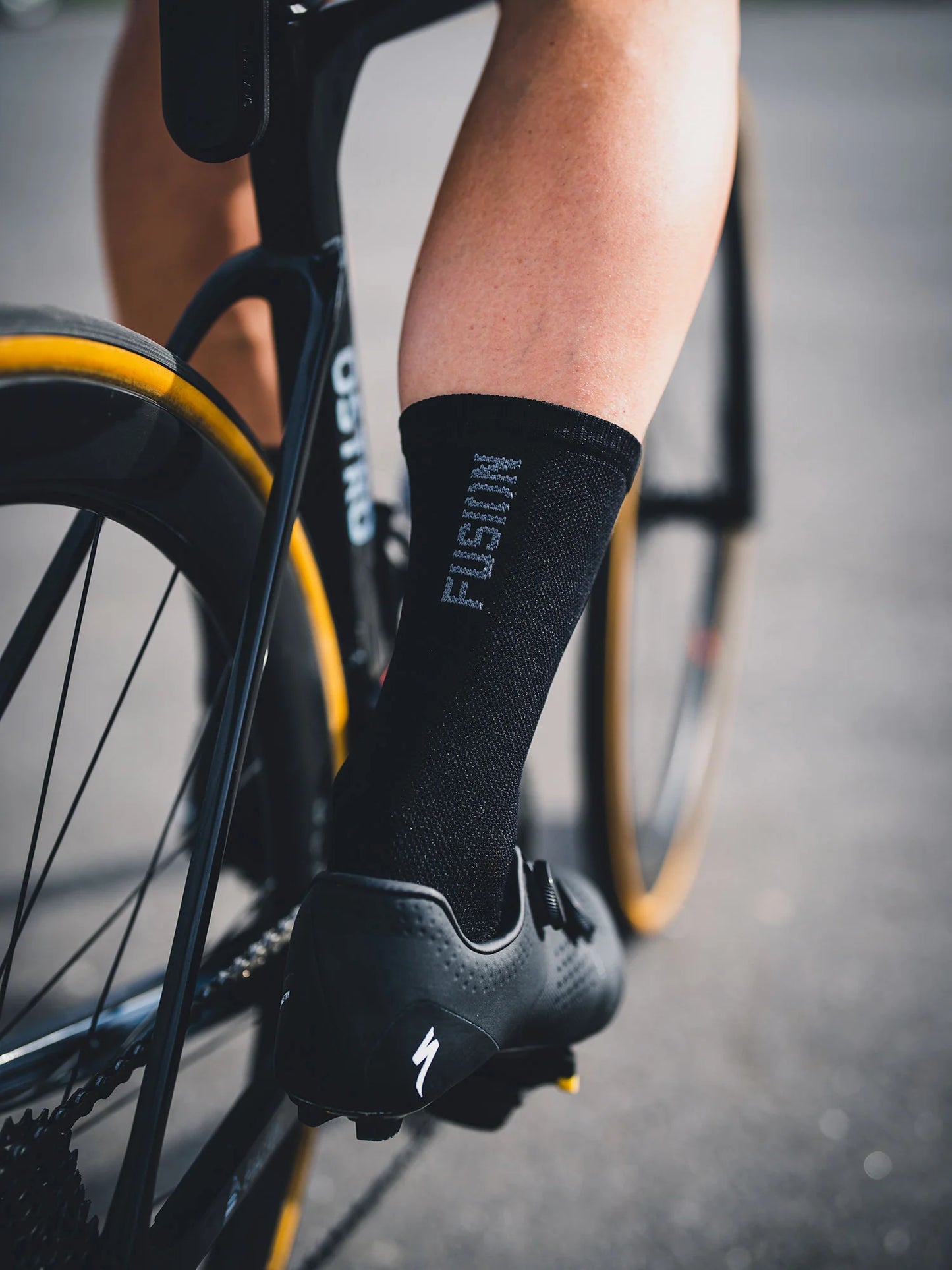 Fusion Cycling Sock Merino fietssokken zwart