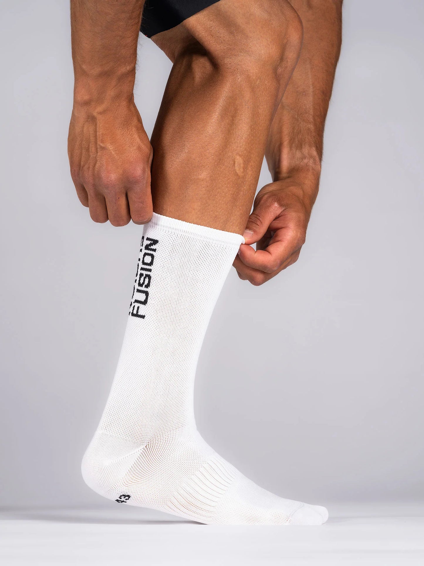 Fusion Cycling Sock fietssokken wit