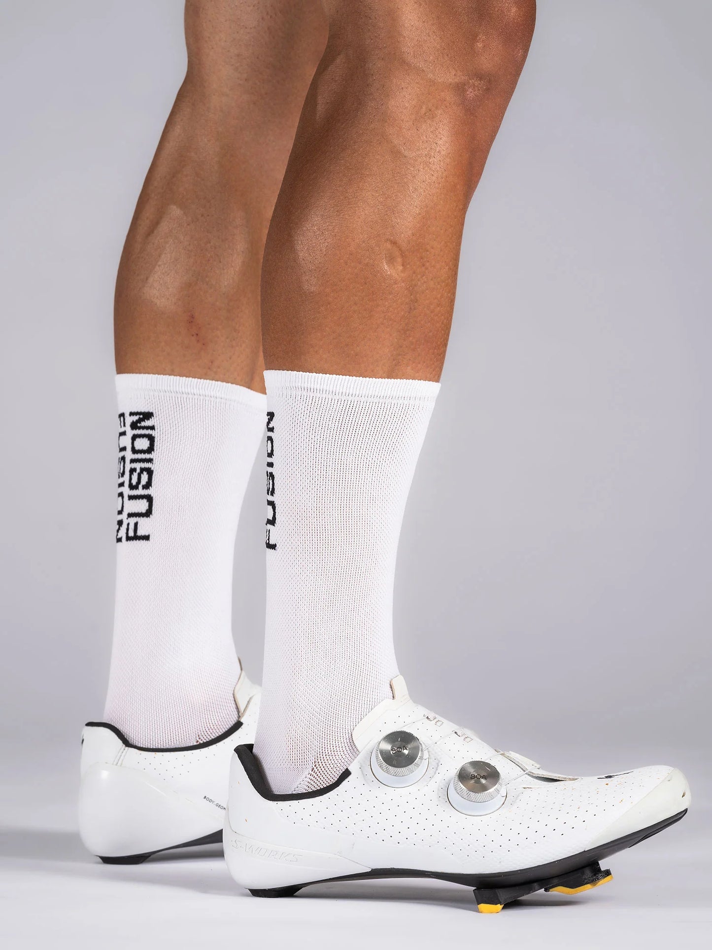 Fusion Cycling Sock fietssokken wit