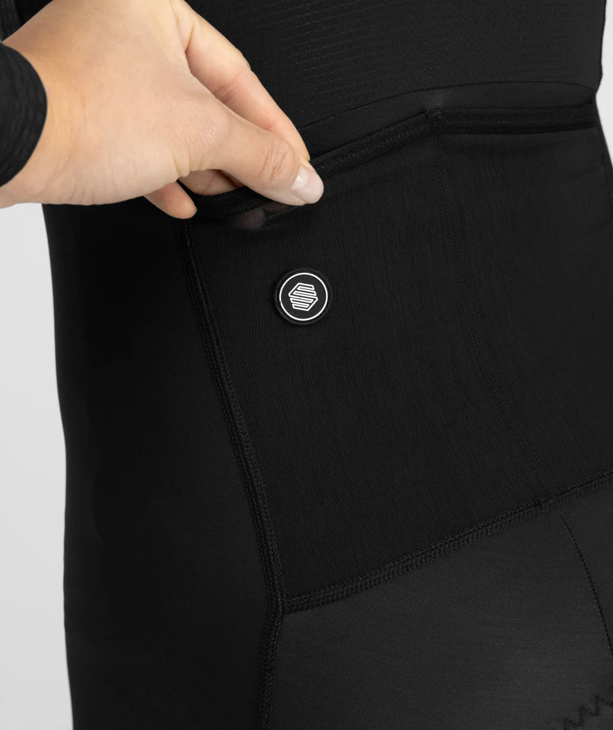 Siroko Delta Gravel – Dames thermische bibtight (zwart)