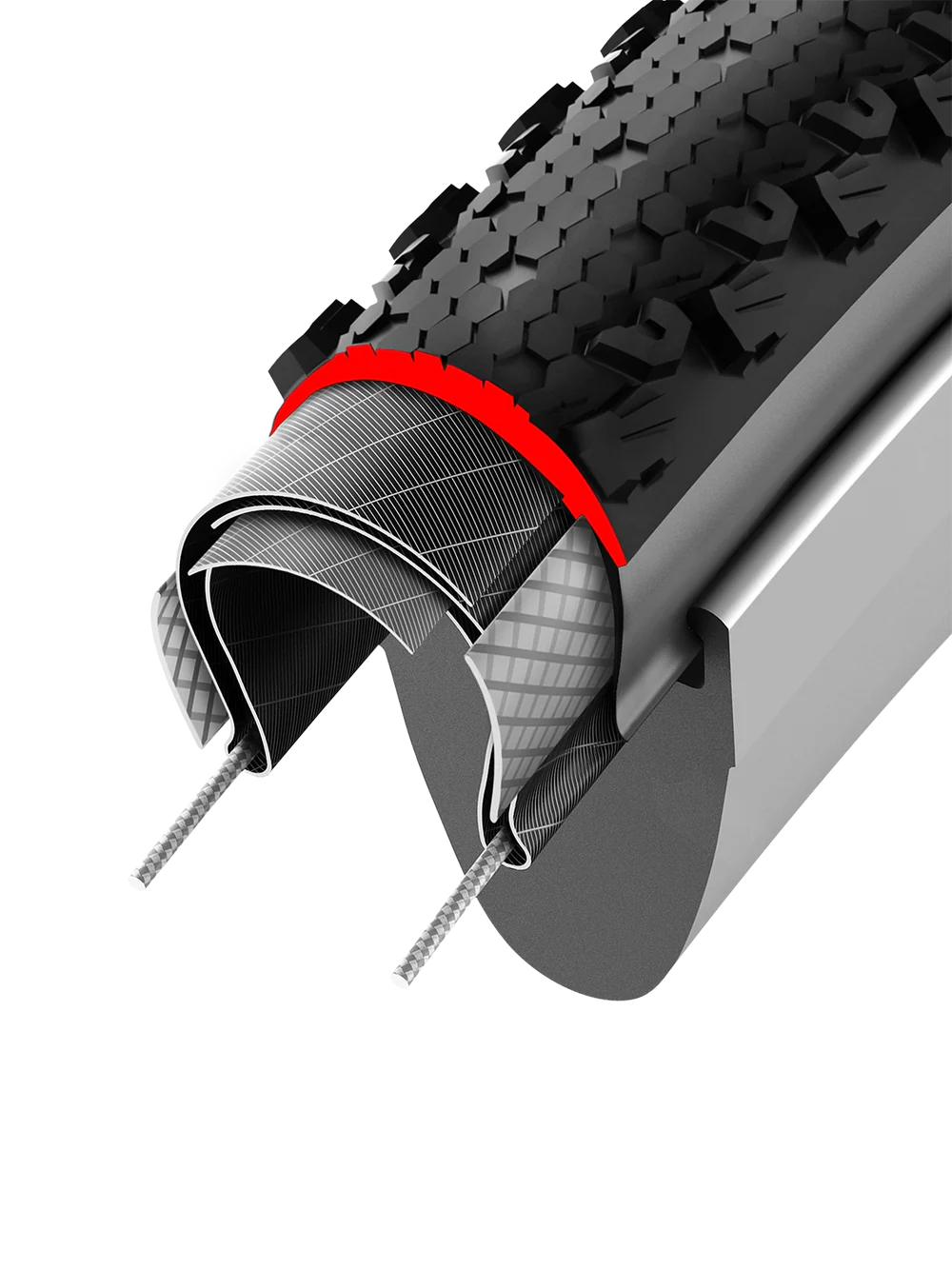 Vittoria Gravelband Terreno T50 Endurance TLR 40-622 Bruin/Zwart