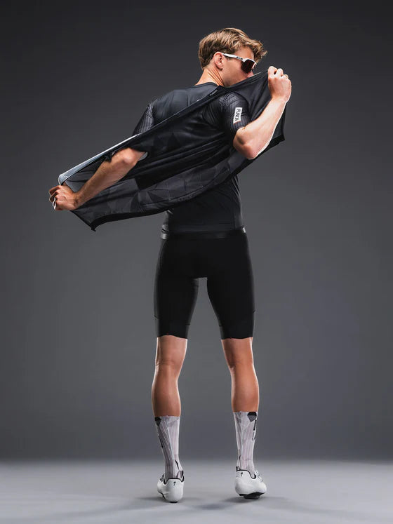 Fusion Men’s TEMPO! Cycling Vest Donkergrijs – Heren Fleece Fietsvest