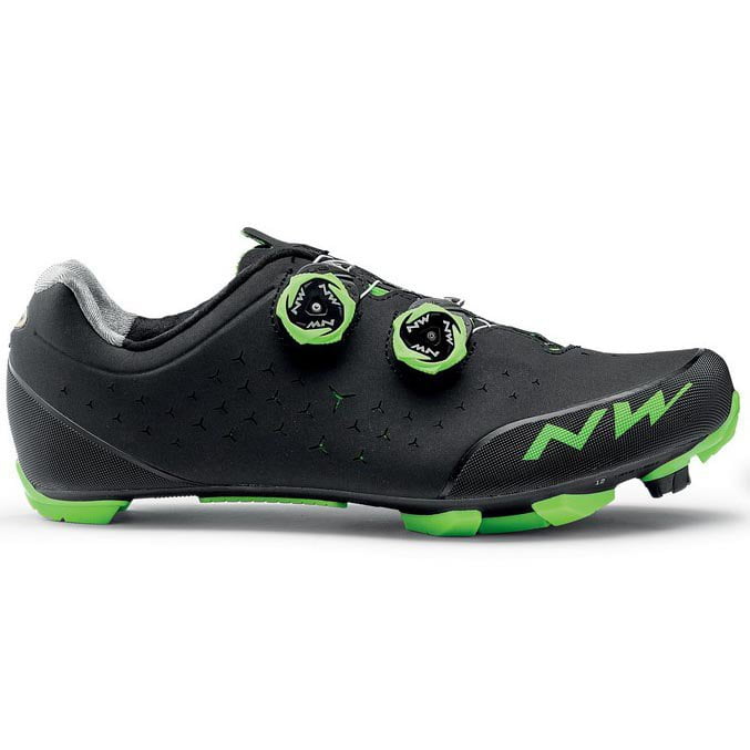 Northwave Rebel 2 fietsschoenen - Zwart/groen fluo