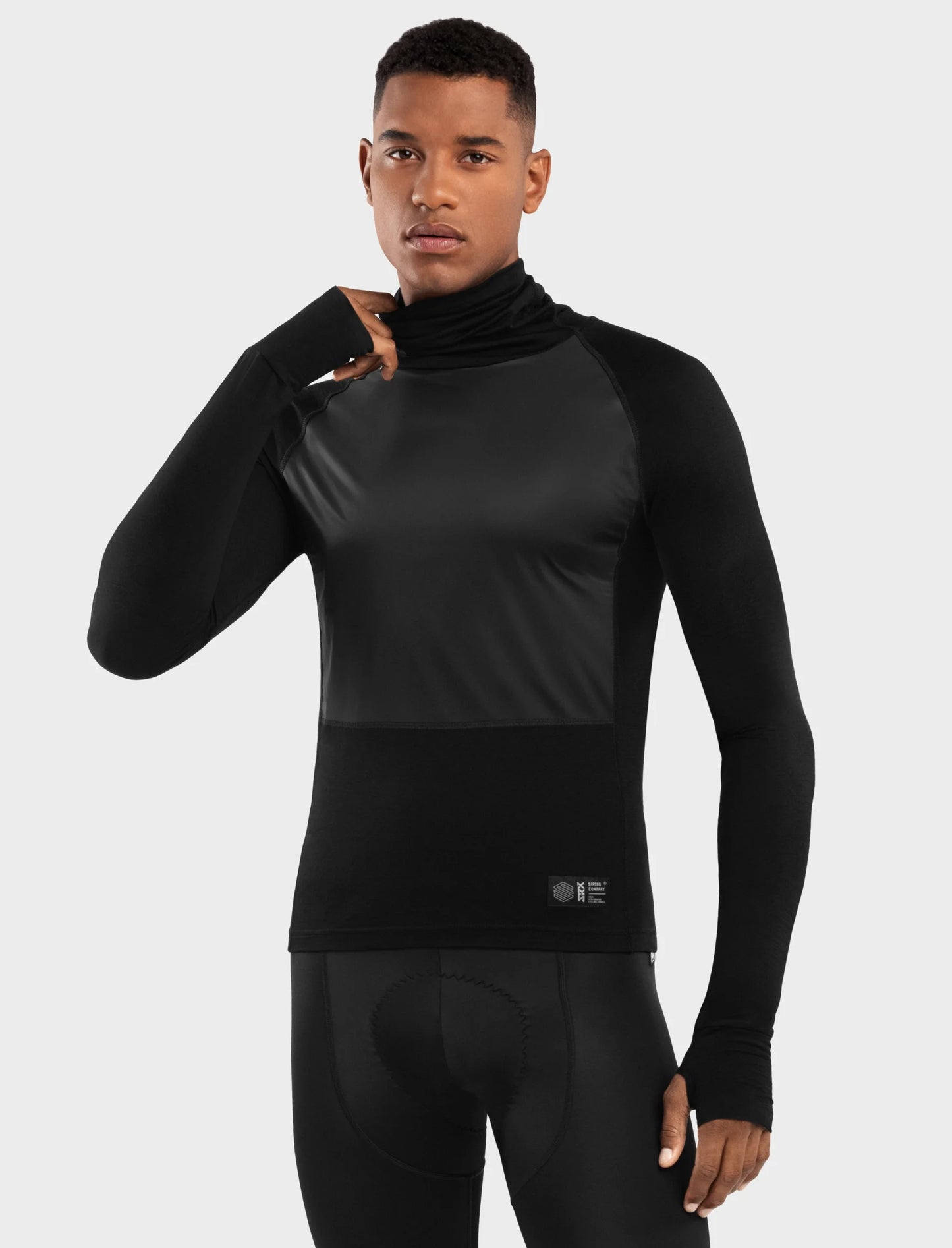 Siroko SRX Denali – Heren windbreaker basislaag (zwart)