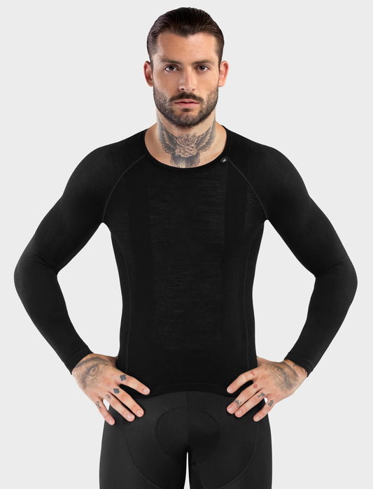 Siroko SRX Typhoon – Heren basislaag lange mouw (zwart)