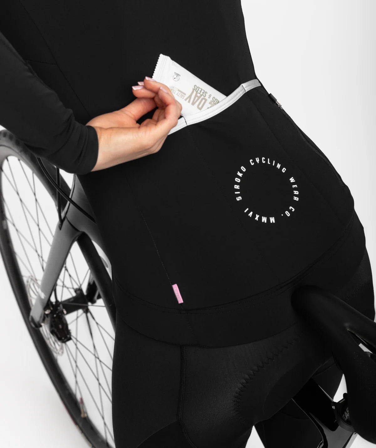 Siroko SRX M4 Selva Negra – Dames fietsshirt lange mouw (zwart/grijs)