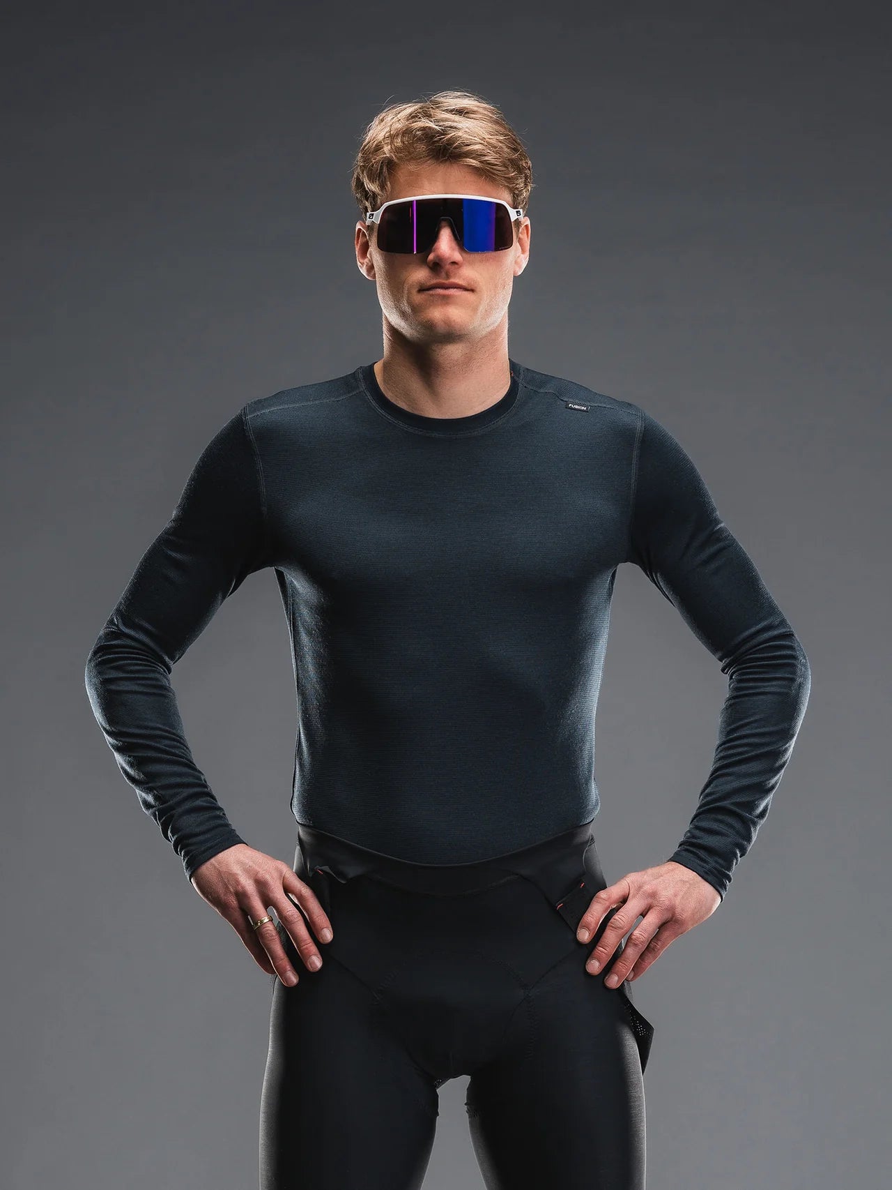 Fusion Technical Merino 150 Baselayer LS Donkergrijs – Temperatuurregulerende Onderlaag