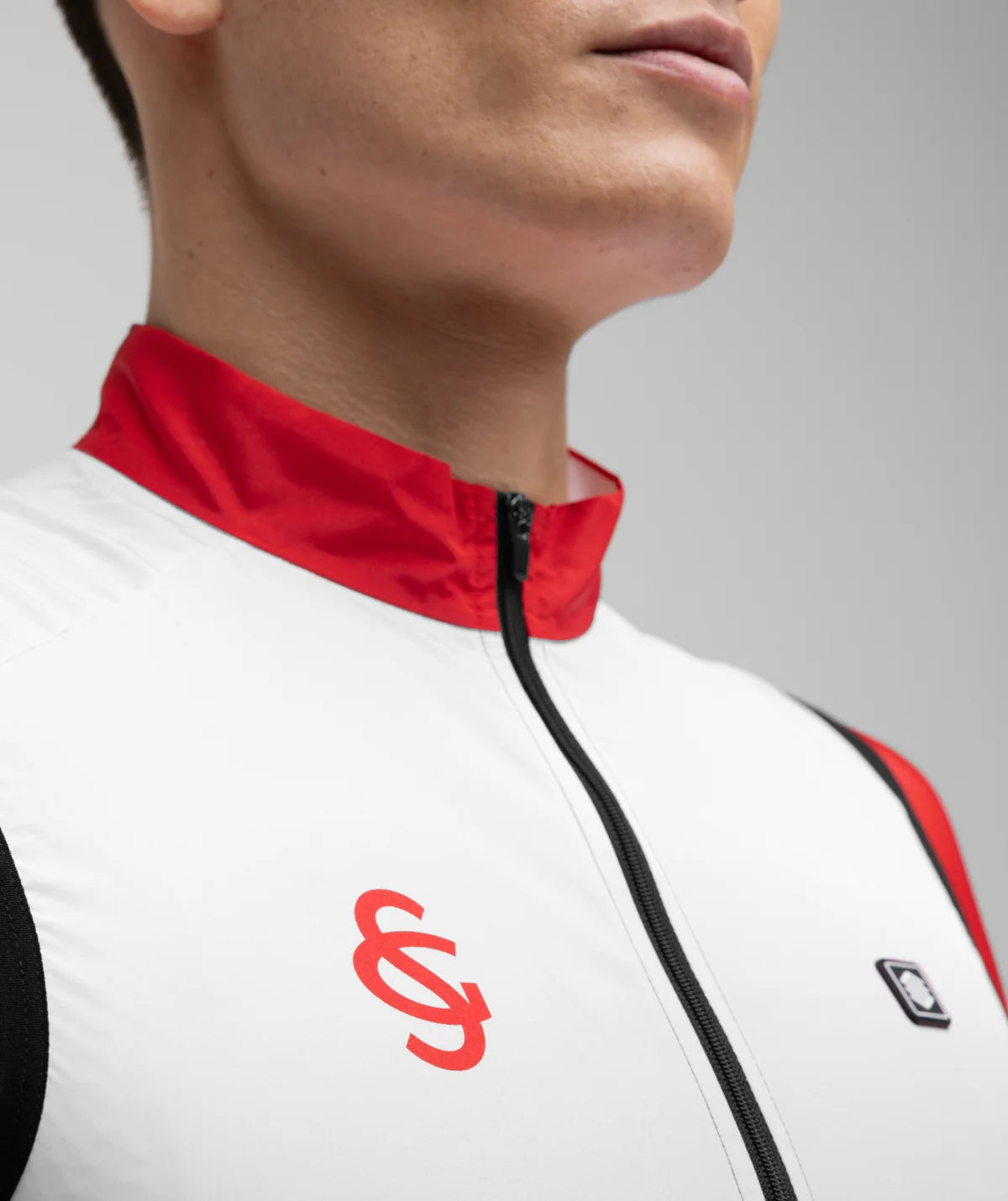 Siroko SC V1 Mareona RSG – Winddicht fietsvest (heren) rood/wit/blauw