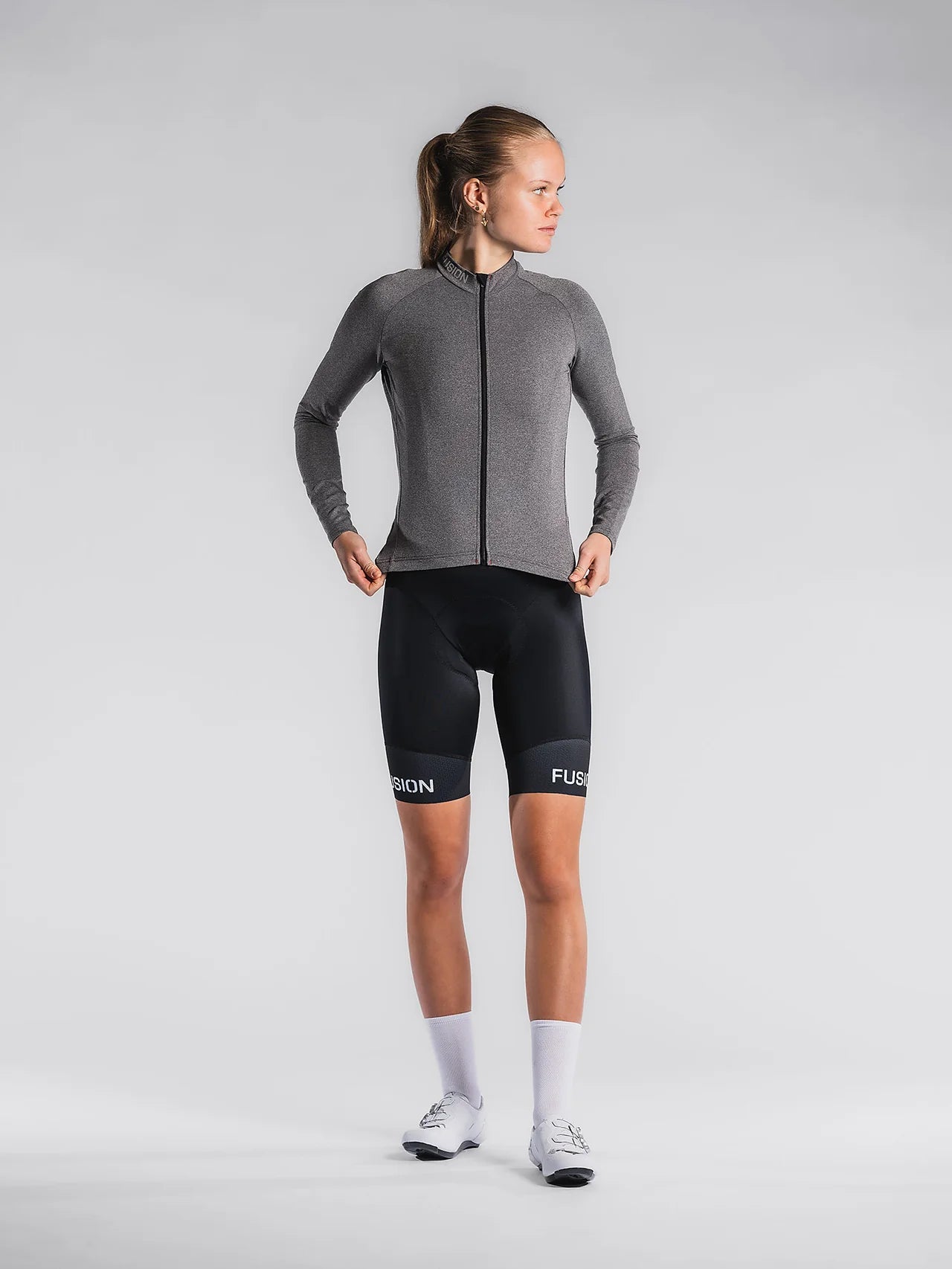 Fusion Womens C3 Bib Shorts dames fietsbroek zwart