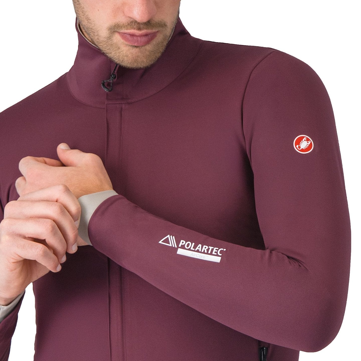 Castelli ALPHA 150 JACKET DEEP BORDEAUX/CLAY