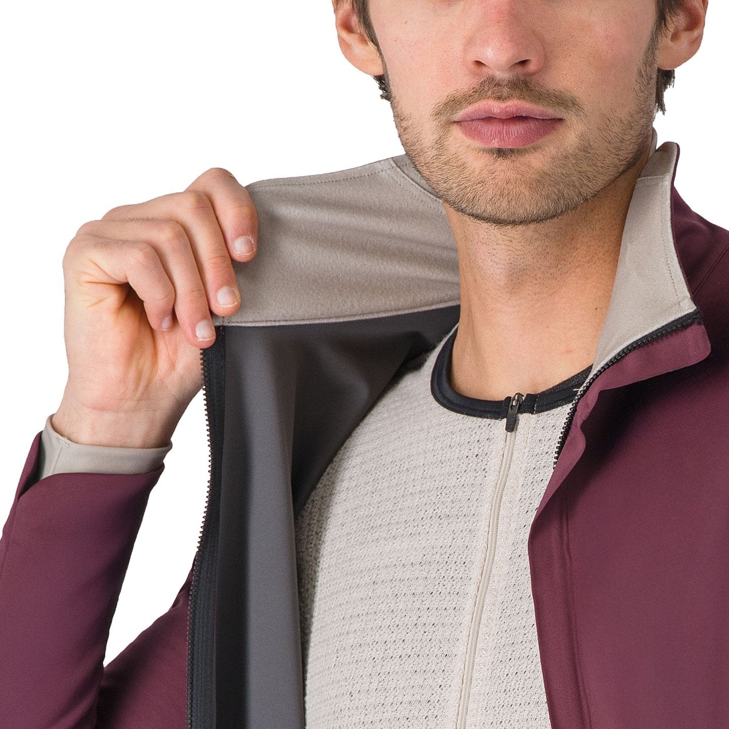 Castelli ALPHA 150 JACKET DEEP BORDEAUX/CLAY