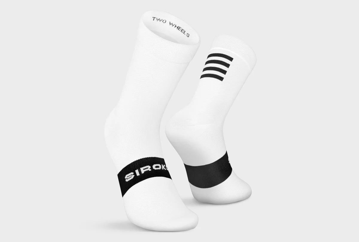 S1 White Gavia Fietssokken